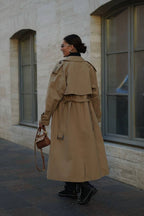 Embroidered Cotton Trench Coat – European Statement Outerwear