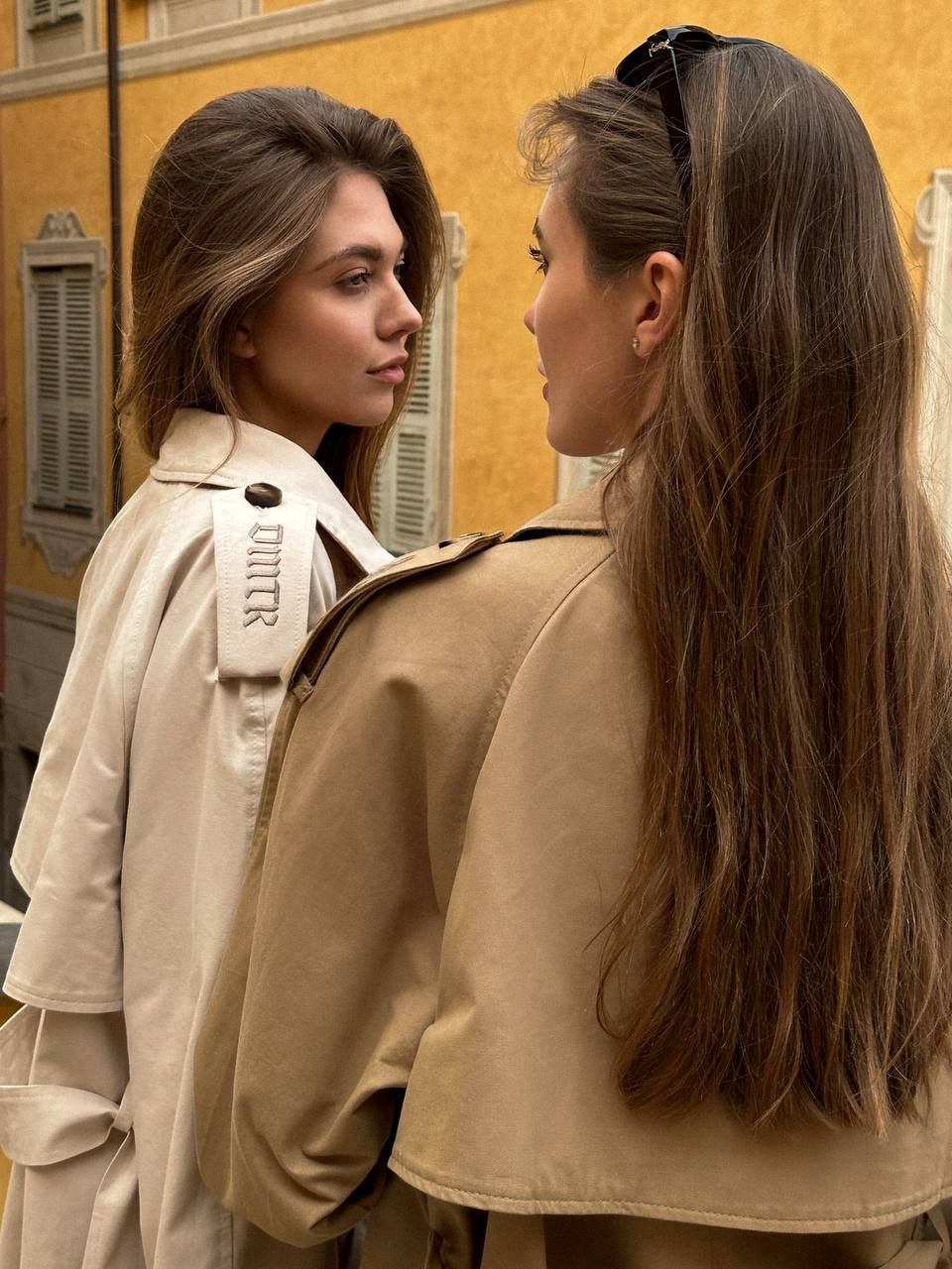 Embroidered Cotton Trench Coat – European Statement Outerwear