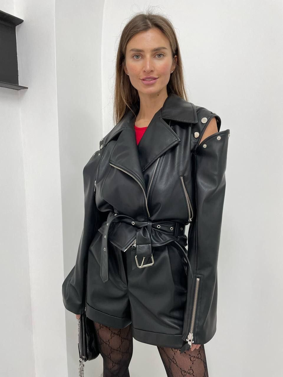 Eco Suede Moto Jacket – Tailored Biker Jacket