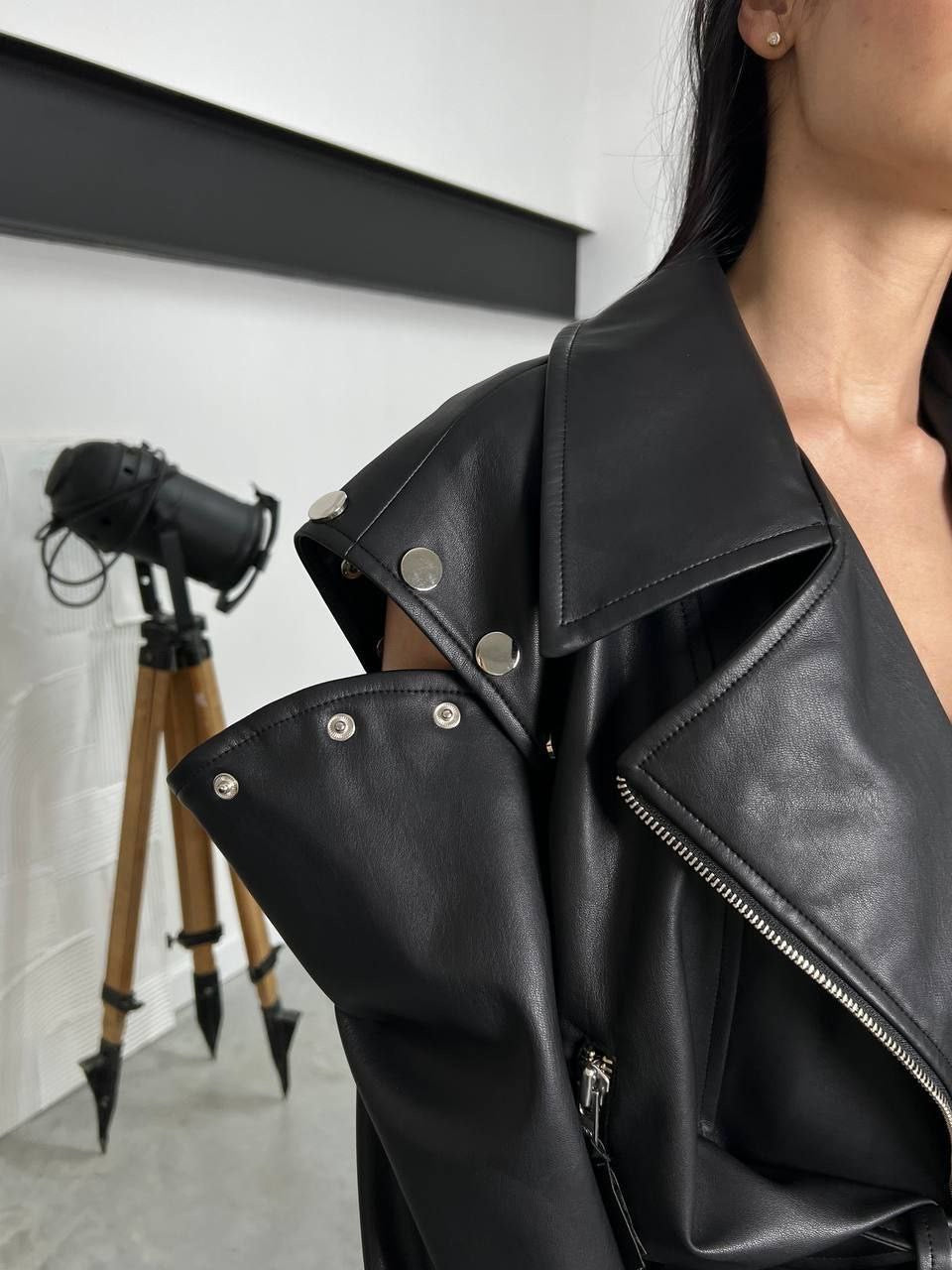 Eco Suede Moto Jacket – Tailored Biker Jacket