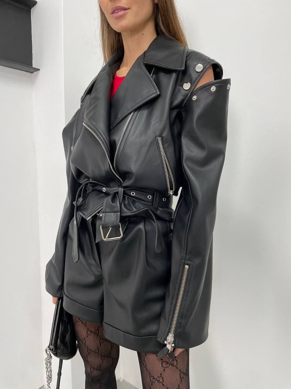 Eco Suede Moto Jacket – Tailored Biker Jacket