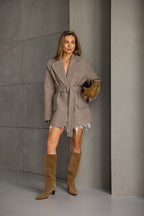 Cashmere Belted Blazer Jacket – Soft Tailored Layer