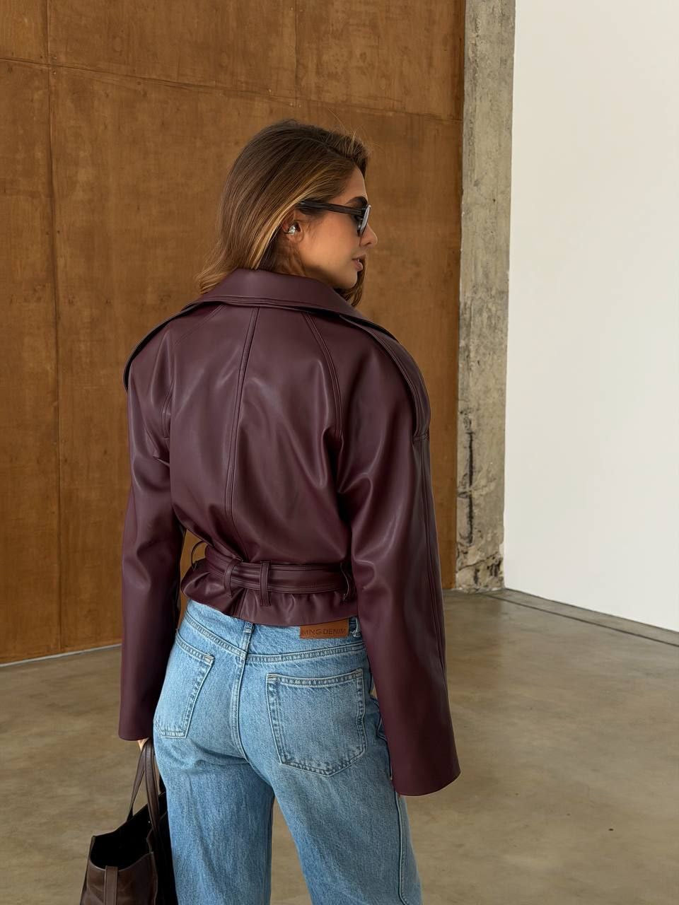 Iguana Eco Leather Jacket – Bold Shoulder Statement Jacket