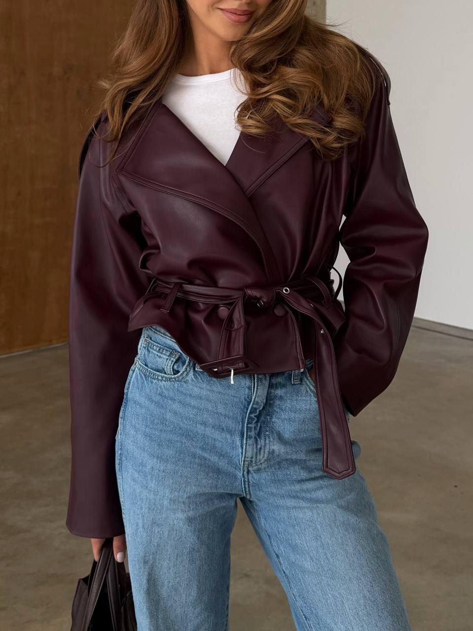 Iguana Eco Leather Jacket – Bold Shoulder Statement Jacket