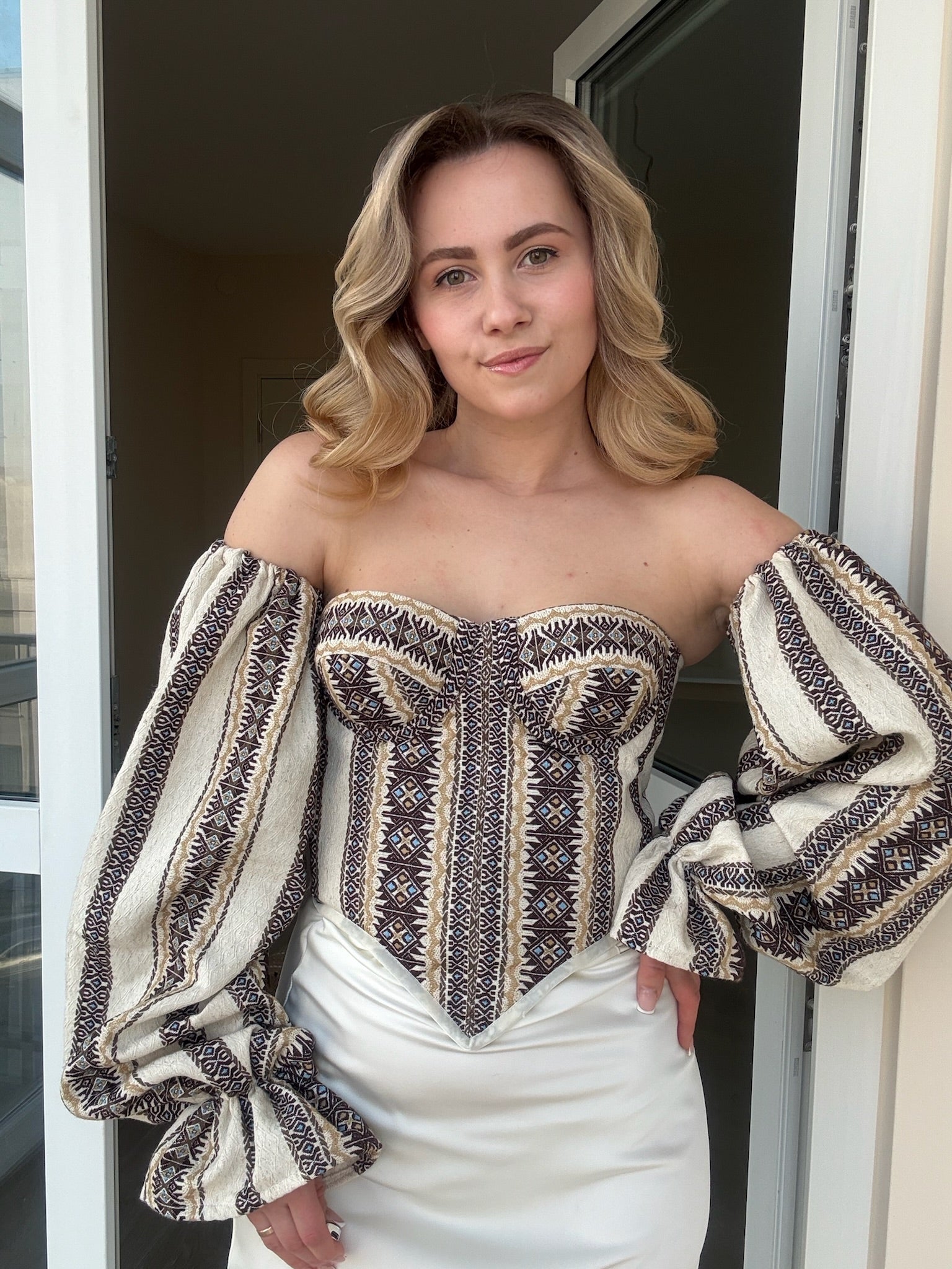 Vesna Embroidered Corset Set