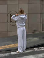 Women's Oversized Zip Hoodie and Jogger Set in product, alternate view