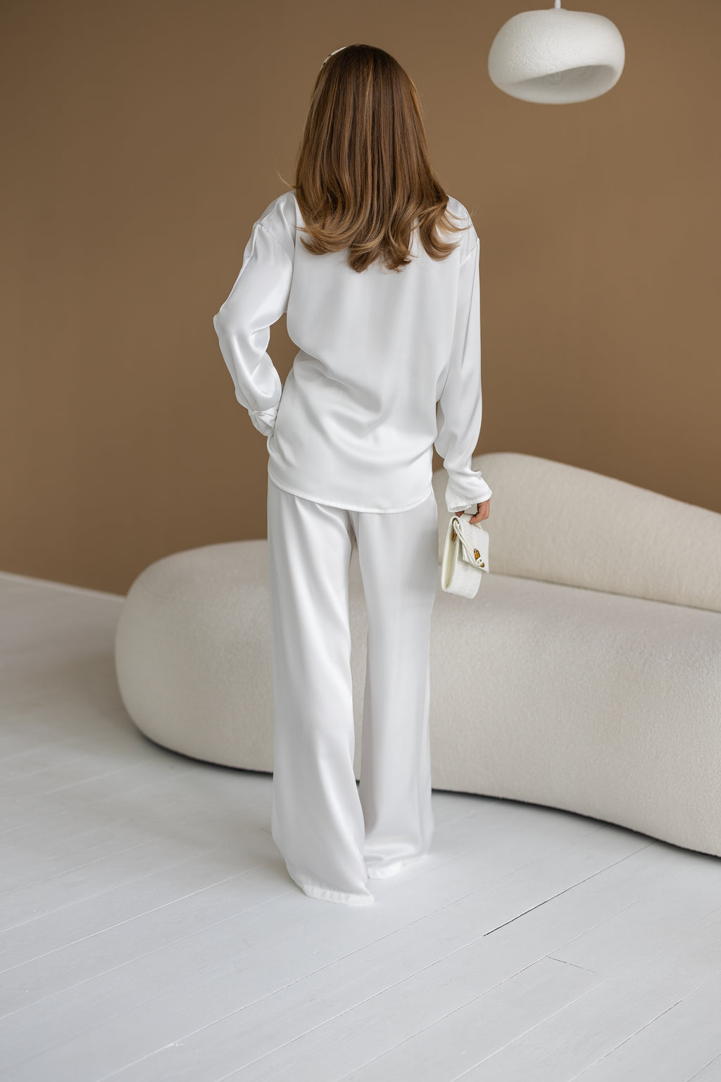 Women's Two-Piece Set Tilburg — Draped Shirt & Palazzo Trousers, additional view