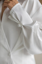Women's Two-Piece Set Tilburg — Draped Shirt & Palazzo Trousers, additional view