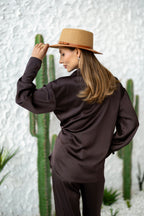 Women's Two-Piece Set Tilburg — Draped Shirt & Palazzo Trousers, additional view