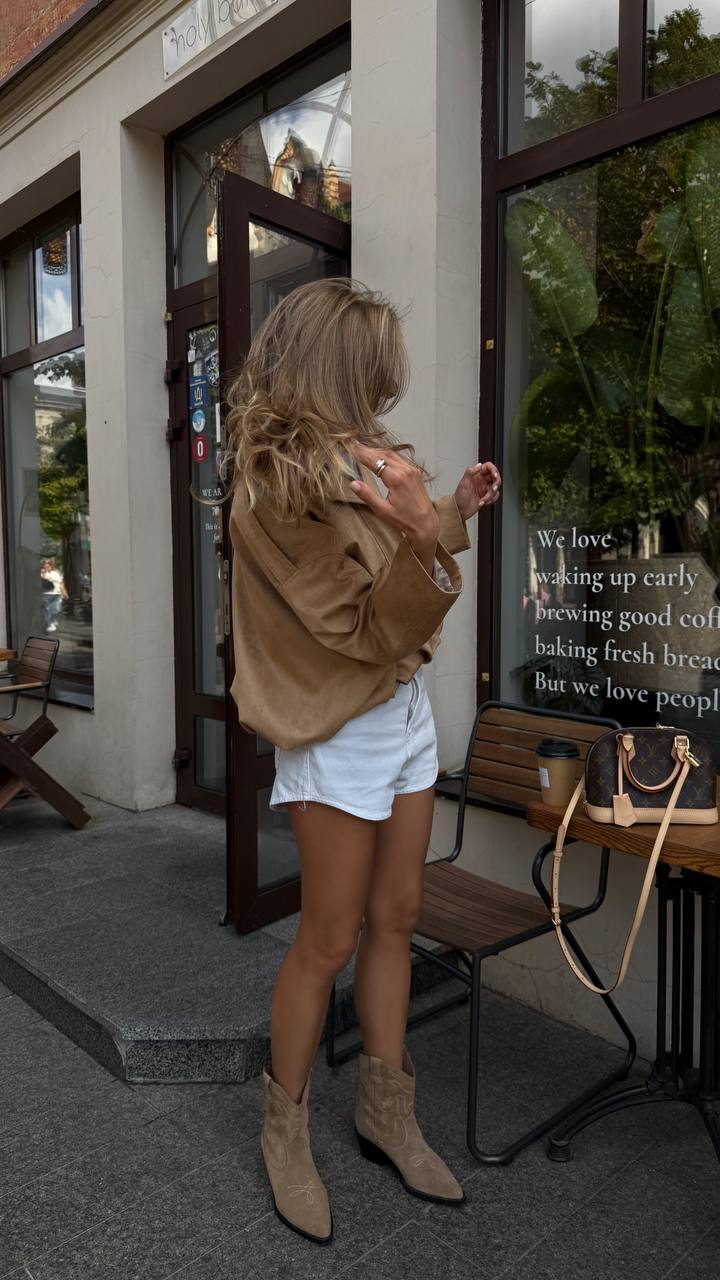 Women's Soft Suede Bomber Jacket, alternate product view