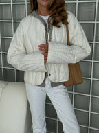 Women's Quilted Liner Jacket in milk, main view