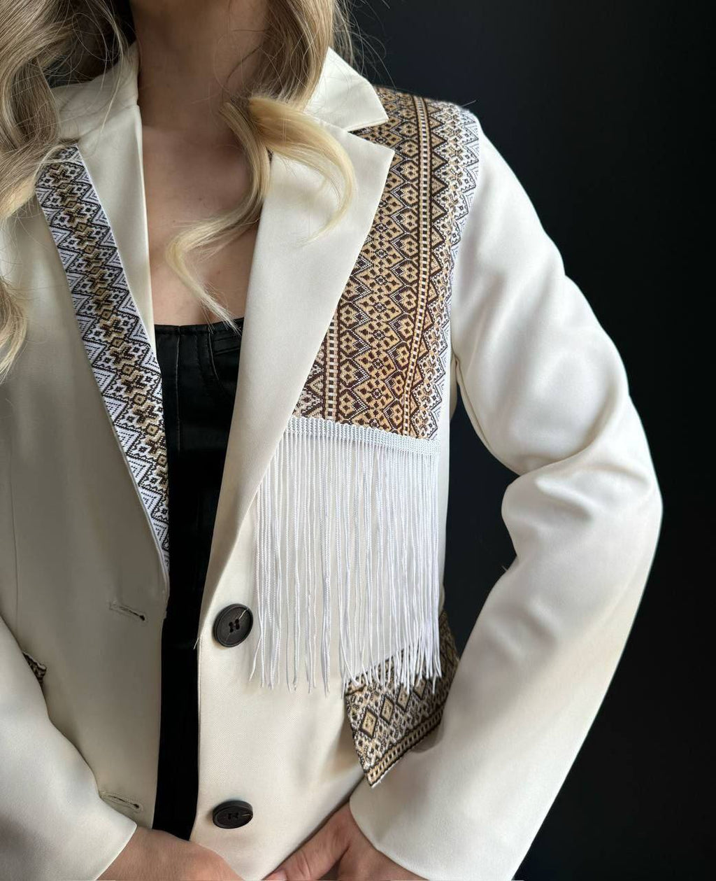Lined Embroidered Jacket