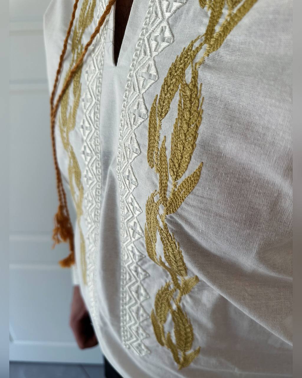 Wheat Embroidery – Vyshyvanka – Men