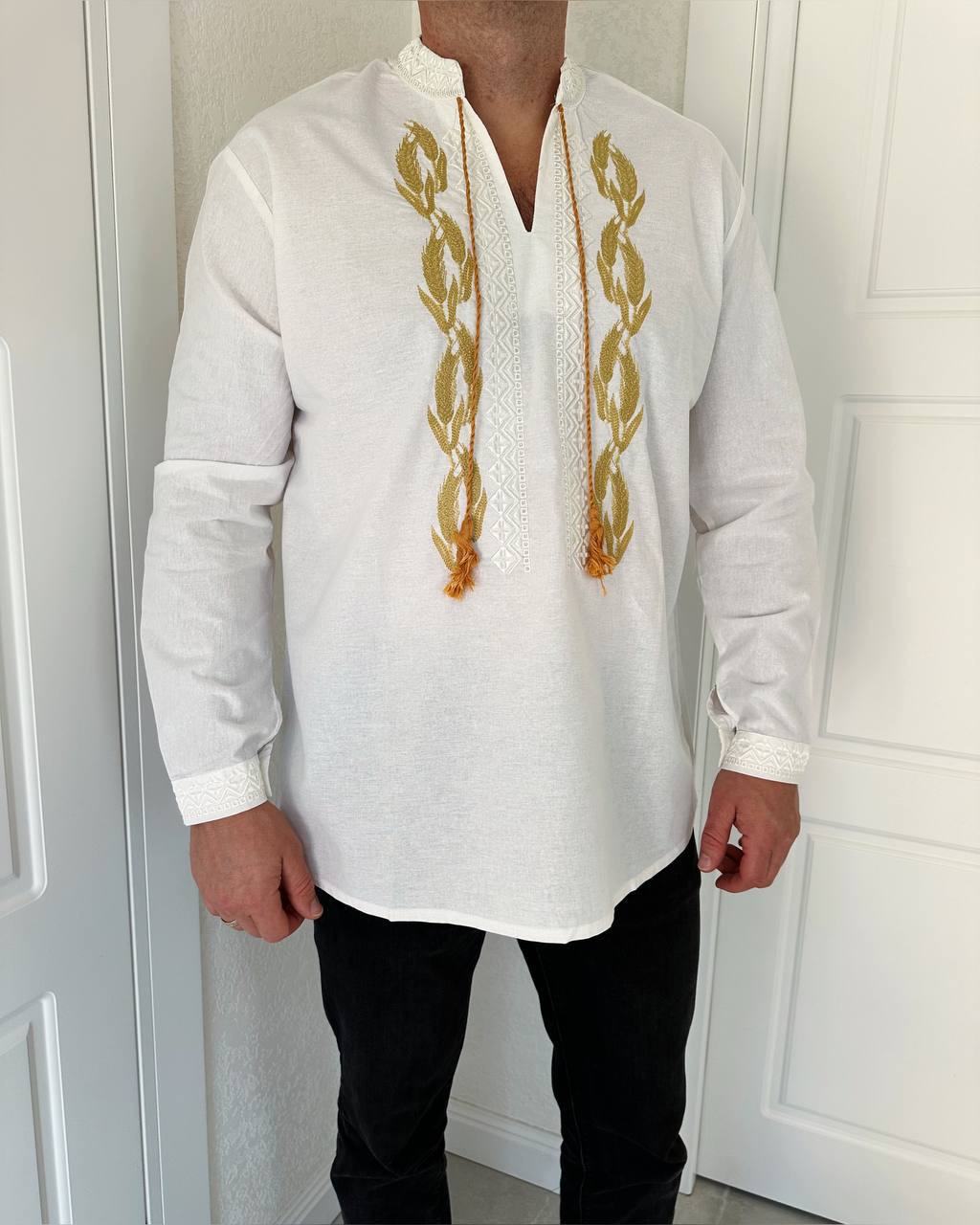 Wheat Embroidery – Vyshyvanka – Men