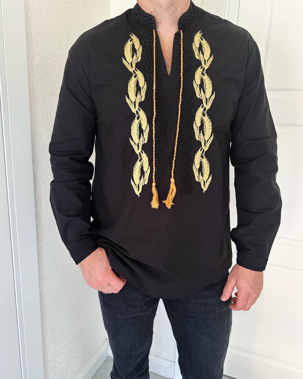 Wheat Embroidery – Vyshyvanka – Men