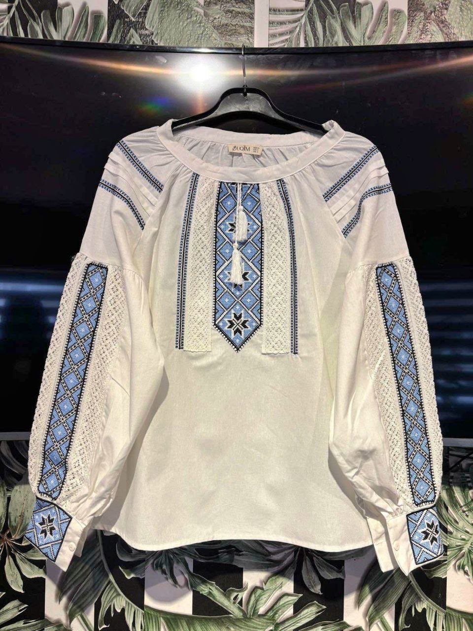 Red Geometric Embroidery – Vyshyvanka – Women