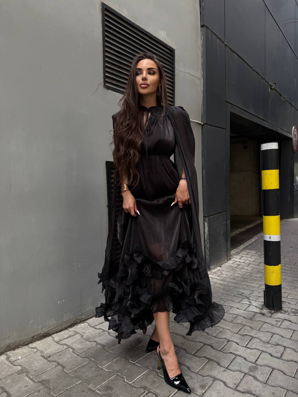 Satin Maxi Dress – Lightweight Elegant Evening Dress