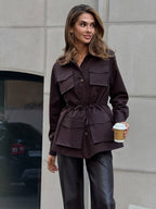 Infinity Water-Resistant Parka – Waist-Cinched Utility Jacket