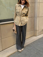 Infinity Water-Resistant Parka – Waist-Cinched Utility Jacket