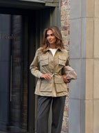 Infinity Water-Resistant Parka – Waist-Cinched Utility Jacket