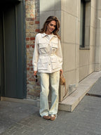 Infinity Water-Resistant Parka – Waist-Cinched Utility Jacket