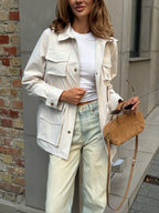 Infinity Water-Resistant Parka – Waist-Cinched Utility Jacket