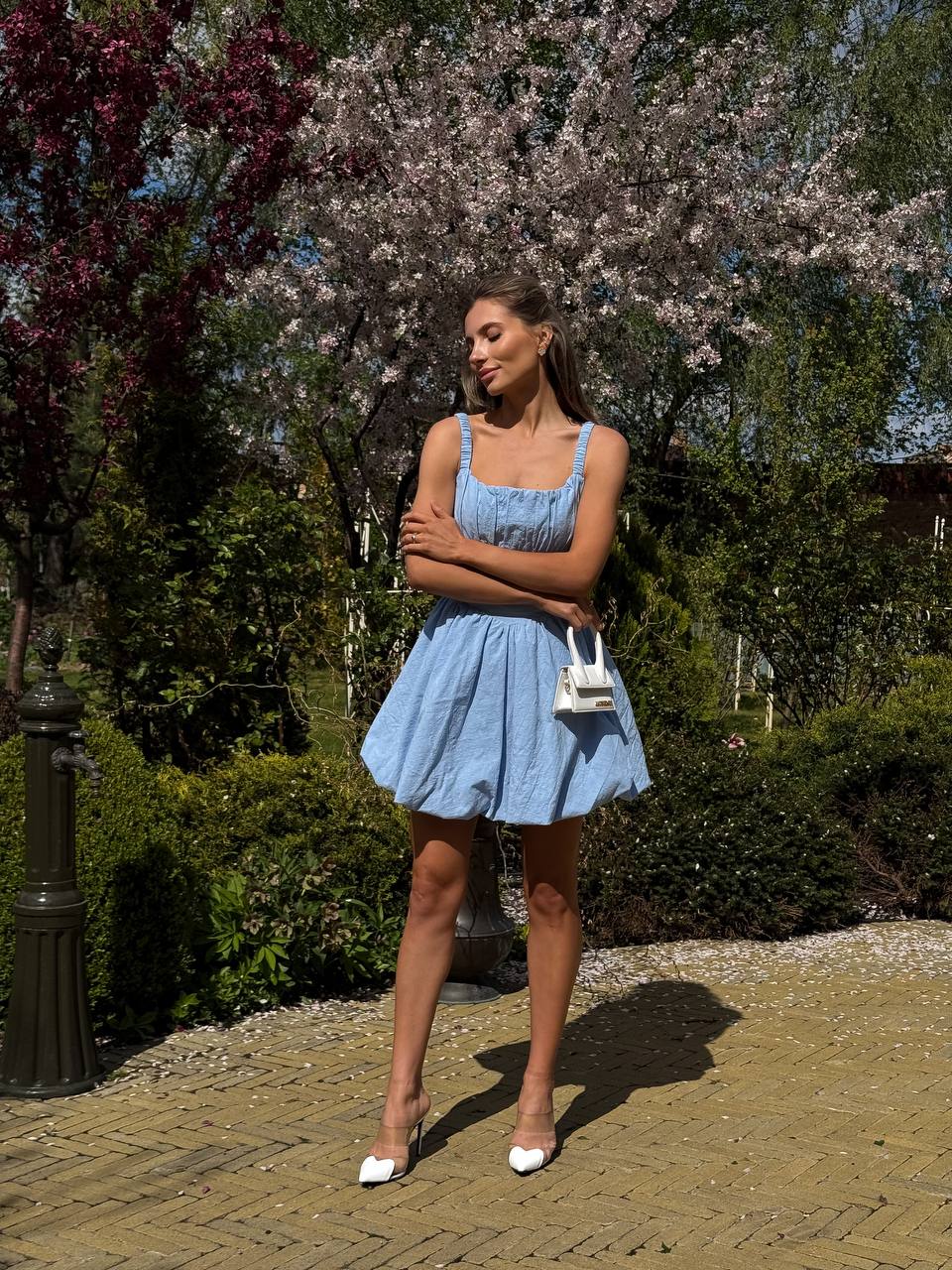 Women's Relaxed Linen Midi Dress BABY