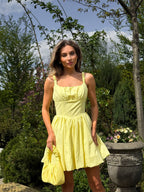 Women's Relaxed Linen Midi Dress BABY