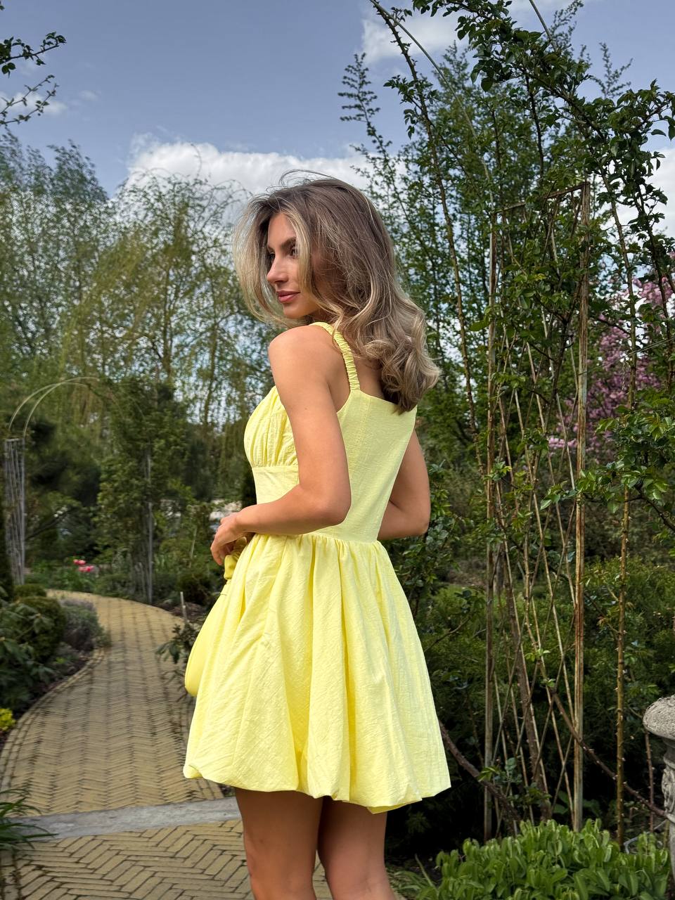 Women's Relaxed Linen Midi Dress BABY