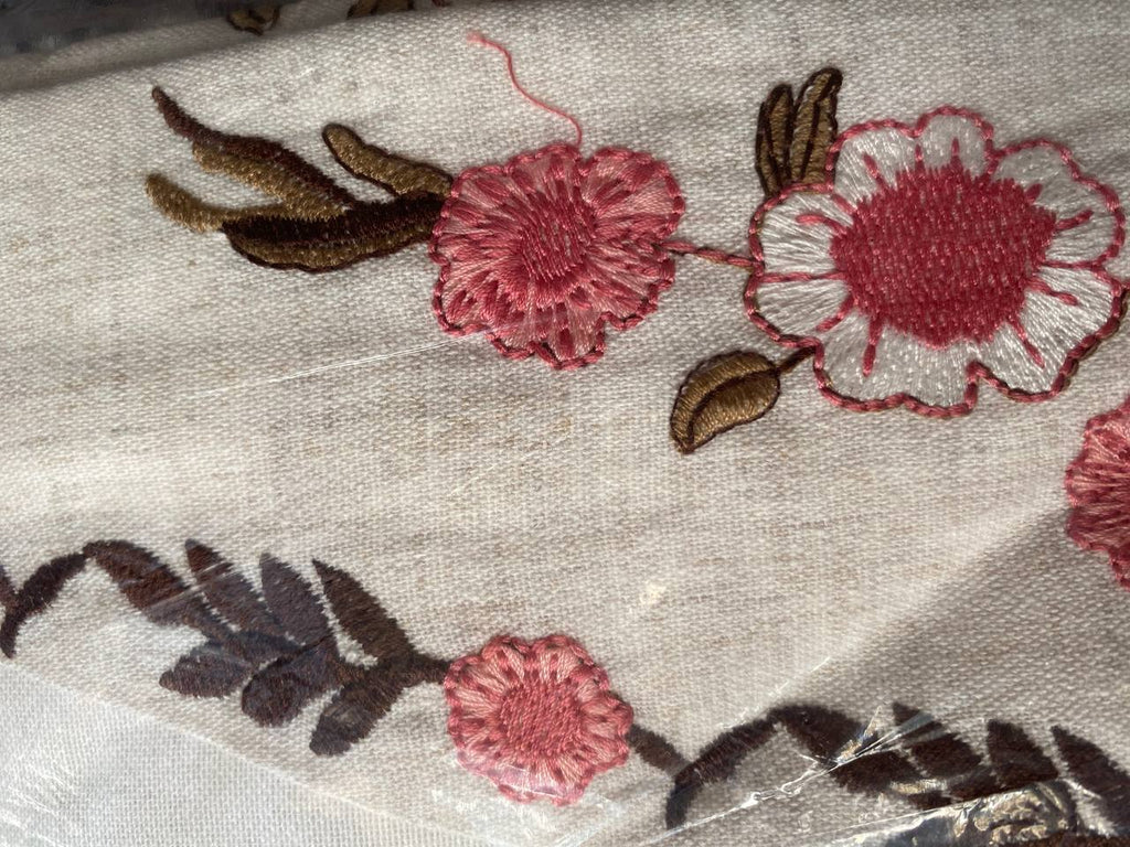 Women's Beige Embroidered Cotton Vest - Lined Vyshyvanka Style - product photo 1