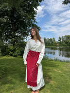 Solomiya White Embroidered Maxi Dress