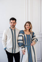 Kalyna Detachable-Sleeve Embroidered Corset Top