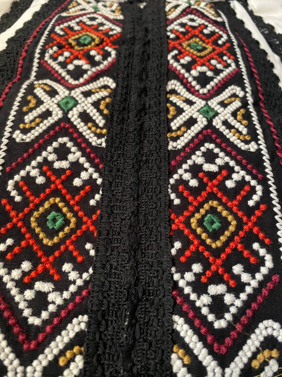 Zorya Lace-Panel Embroidered Blouse