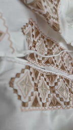 Men's Embroidered Vyshyvanka Shirt with Ties