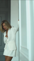 Women's Wool-Blend Cardigan and Mini Skirt Set, product video