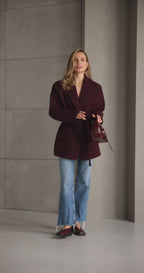 Cashmere Belted Blazer Jacket – Soft Tailored Layer