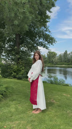 Solomiya White Embroidered Maxi Dress